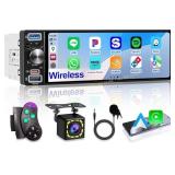6.5' Car Stereo: Wireless CarPlay/Android Auto