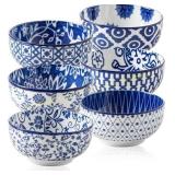 Ceramic Dipping Bowls Set   Mini 4 oz (6) Blue