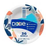 2ct Dixie 10 oz FLOWERS BLOOM Bowl, 36 pk.