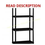 Gracious Living 12x24x48 4-Shelf Resin Shelf