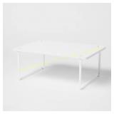 2ct Metal Cabinet Shelf White - Brightroom