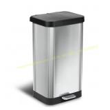 Glad 20-Gal Stainless Steel Step Trash Can