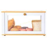 Glass Bread Box for Kitchen Countertop