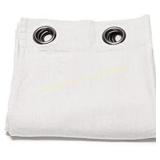 2ct Linen Curtain Panel Grommets Terra