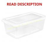 Sterilite 6 qt Clear Storage Box Stackable