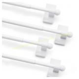 Deconovo Magnetic Curtain Rods 4-Pack, 9-16'