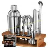 Cocktail Shaker Set - 17-Piece Stainless Kit