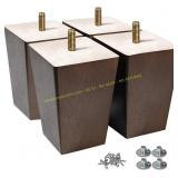 AORYVIC Wood Furniture Legs 4' Square (Pack 4)
