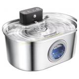 Cat Water Fountain Wireless Stainless 3.2L