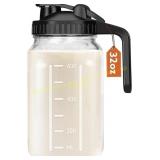 Breast Milk Pitcher 32 oz Mason Jar No Lid