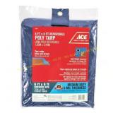 Ace 6 ft W x 8 ft L Poly Tarpaulin Blue 2pk