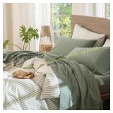 MooMee Bedding Sheet Set 100% Cotton Queen