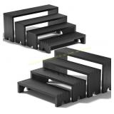 Large Black Tiered Wooden Riser (2 Set)