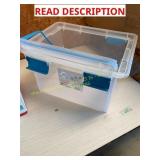 6ct Sterilite Totes Unknown Size & Sterilite 32qt