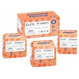 Pura Hypoallergenic Diapers Size 2 (7-13 lb)