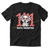 100 Days Smarter 101st Day Dalmatian Teacher Tee l