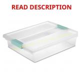 Sterilite 5.7 qt Clear Clip Storage Box