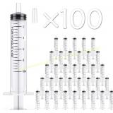 JOLLY PARTY 100 Pack 10ml Syringes with Cap