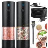 Lidaop 2-Pack Electric Salt & Pepper Grinder