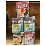 Tetherball x2, Boxing, Strongman, Hockey Games