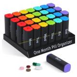 Monthly Pill Organizer 2x Day Box