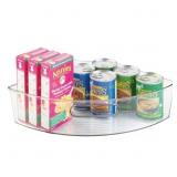 iDesign Linus Lazy Susan 1/4, Large, Clear