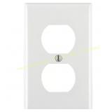 13ct Leviton White 1-Gang Duplex Wall Plate, 1 pk