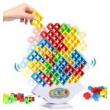 64 Pcs Stacking Tower Game with 22 Cards