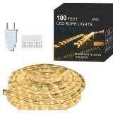 FORT LED Rope Lights Outdoor 100ft UL Plug