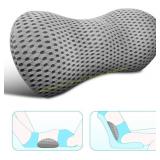 Lumbar Support Pillow for Office Chair, Grey