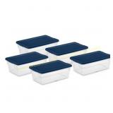 Sterilite 6-Qt Clear Storage Box (5 pk) 6set