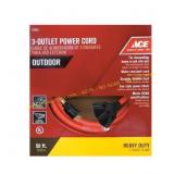 Ace Indoor/Outdoor 50 ft. Orange Cord