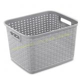 Sterilite 1.8 cu ft Gray Woven Basket