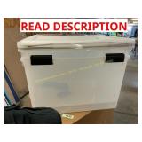 IRIS 2-Pack Weathertight Clear Tote, 18.5gal