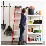 Gracious Living 4-Shelf Storage, White