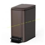 Cesun 6L Stainless Steel Step Trash Can Brown