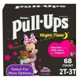 Pull-Ups Girls' Night-Time Pants, 2T-3T, 68 Ct