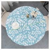 Pioggia Round Vinyl Tablecloth, 37'-44'