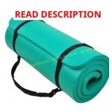 Signature Fitness 71x24x1 Yoga Mat with Strap