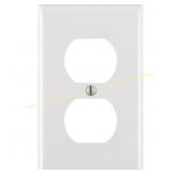 11ct Leviton White 1-Gang Duplex Wall Plate (20)