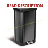 Glad 20-Gal Stainless Trash Can, Pewter