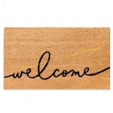 Theodore Magnus Natural Coir Doormat - 17x30