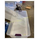 2ct Sterilite 110qt Totes & Wrapping Paper Storage