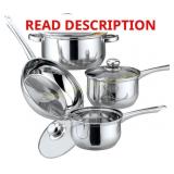 7 Piece Stainless Steel Cookware Set