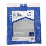 Home Plus 10 ft x 12 ft Light Duty Tarp Blue