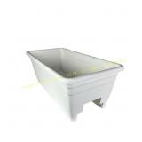HC Companies 9x12x24 Deck Planter White