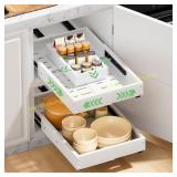 2 Pack Pull Out Cabinet Organizer, 10'-16'