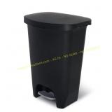 Glad 13 Gal Trash Can with Odor Lid Black