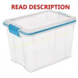 Sterilite 20 qt Clear Latch Box 16.125 D