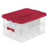 Sterilite Stack & Carry Ornament Box MISSING LATCH